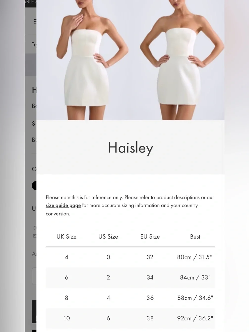 Oh Polly Haisley Bandeau Structured Tulip Mini Dress in Ivory